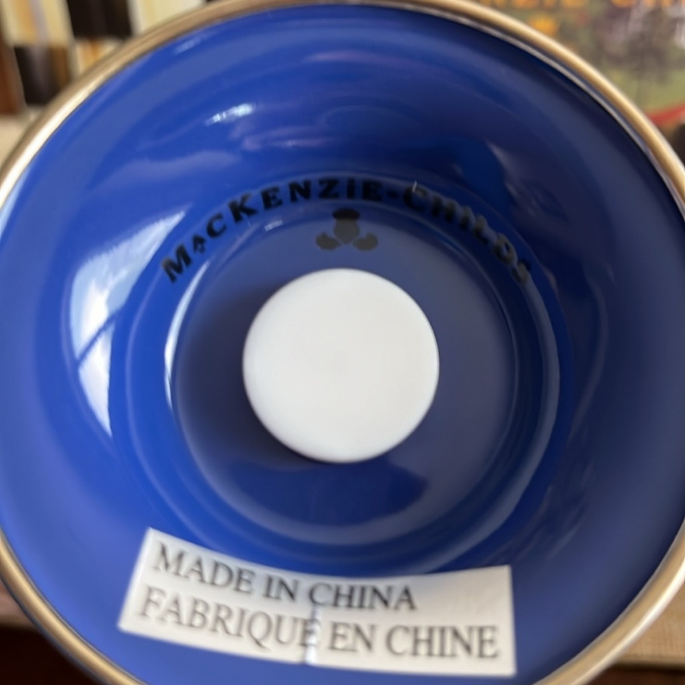 NWT Mackenzie Childs Blue Flower Market large size salt & pepper shakers Retired - Picture 4 of 7